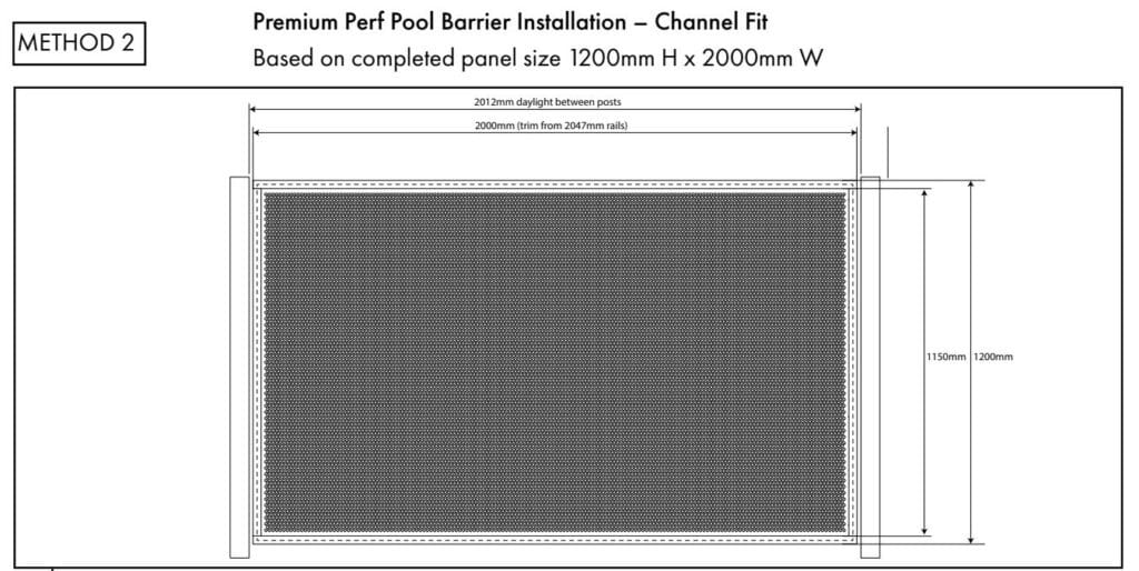 Perforated Panels DIY KIT With Frames 2000mmW X 1200mmH MONUMENT