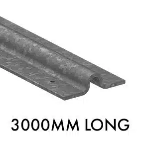 Steel Track 3000mm Suits Sliding Gates