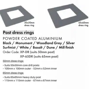 DRESS RING - Suits 50MM Posts - W - Image 2