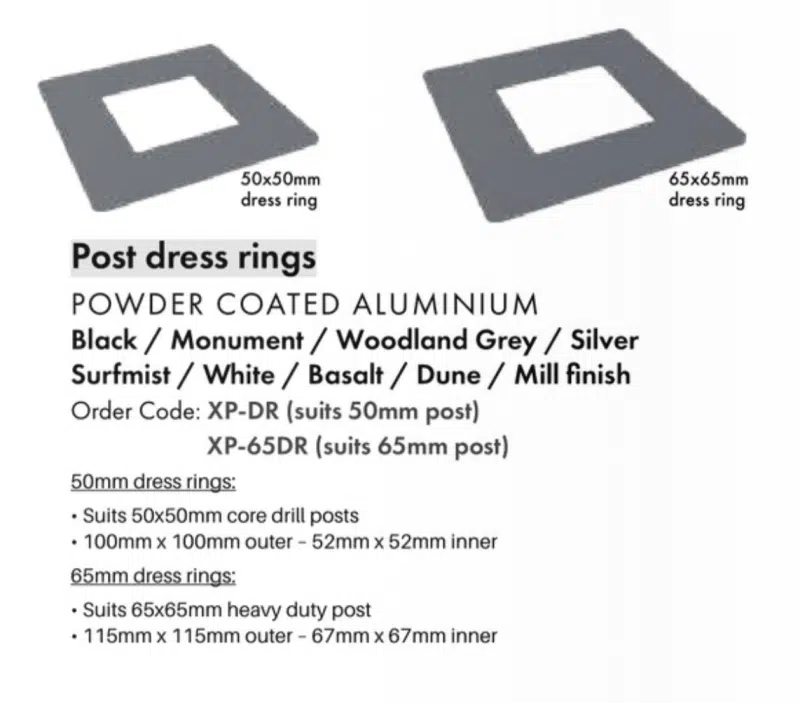 DRESS RING - Suits 50MM Posts - W - Image 2