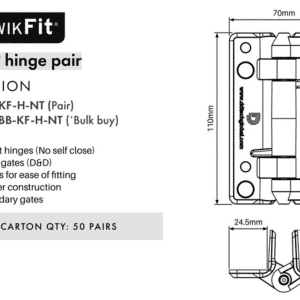 D&D Kwik Fit - HINGE SET - No Tension - Image 2