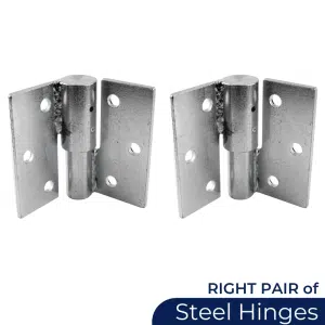 Steel Hinge - RIGHT Pair of Standard Steel Gate Hinges