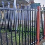 Security Fencing - Panel 1800H x 2400W - Steel Spare Top Fence Black photo review