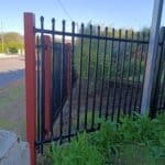 Security Fencing - Panel 1800H x 2400W - Steel Spare Top Fence Black photo review