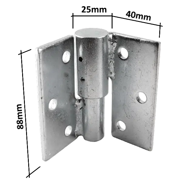 Double Gate - Hinge & Latch Kit - Heavy Duty Black - Image 2