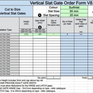 Custom Vertical Slat Gate - Luke - SM - Image 2