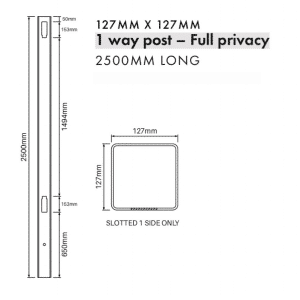 FULL PRIVACY - 1 Way Post - Image 2