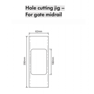 SEMI PRIVACY - Gate Mid Rail - Jig - Image 2