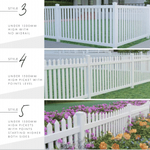 VERTICAL PICKET KIT: Fence Panel - 2338W x 1800H | MidRail | Paling Toppers - Image 2
