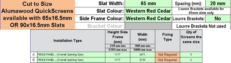 Custom Slat Horizontal fence - NATHAN - WRC - Image 3